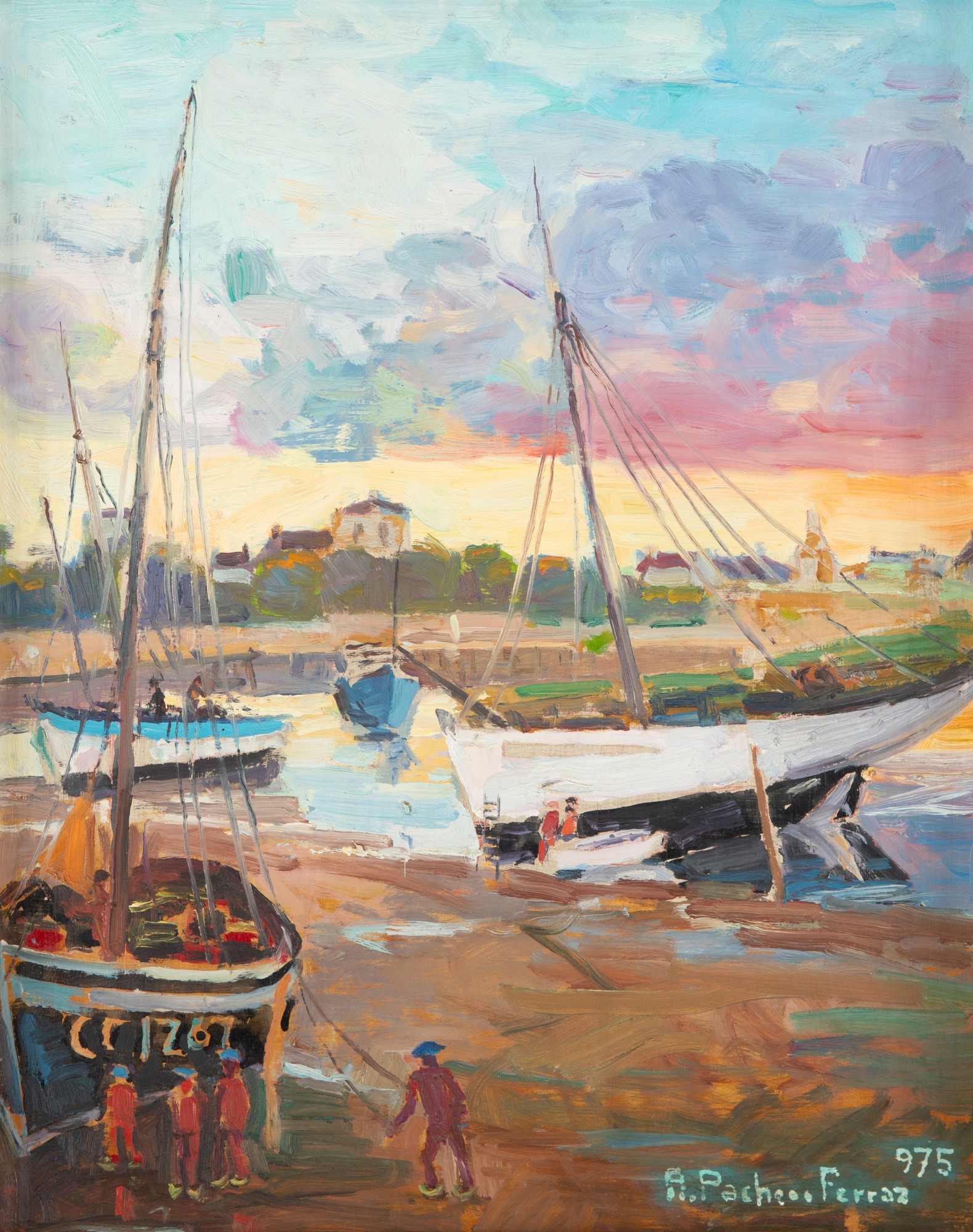 A. Pacheco Ferraz - Barcos Bretores No Crepúsculo