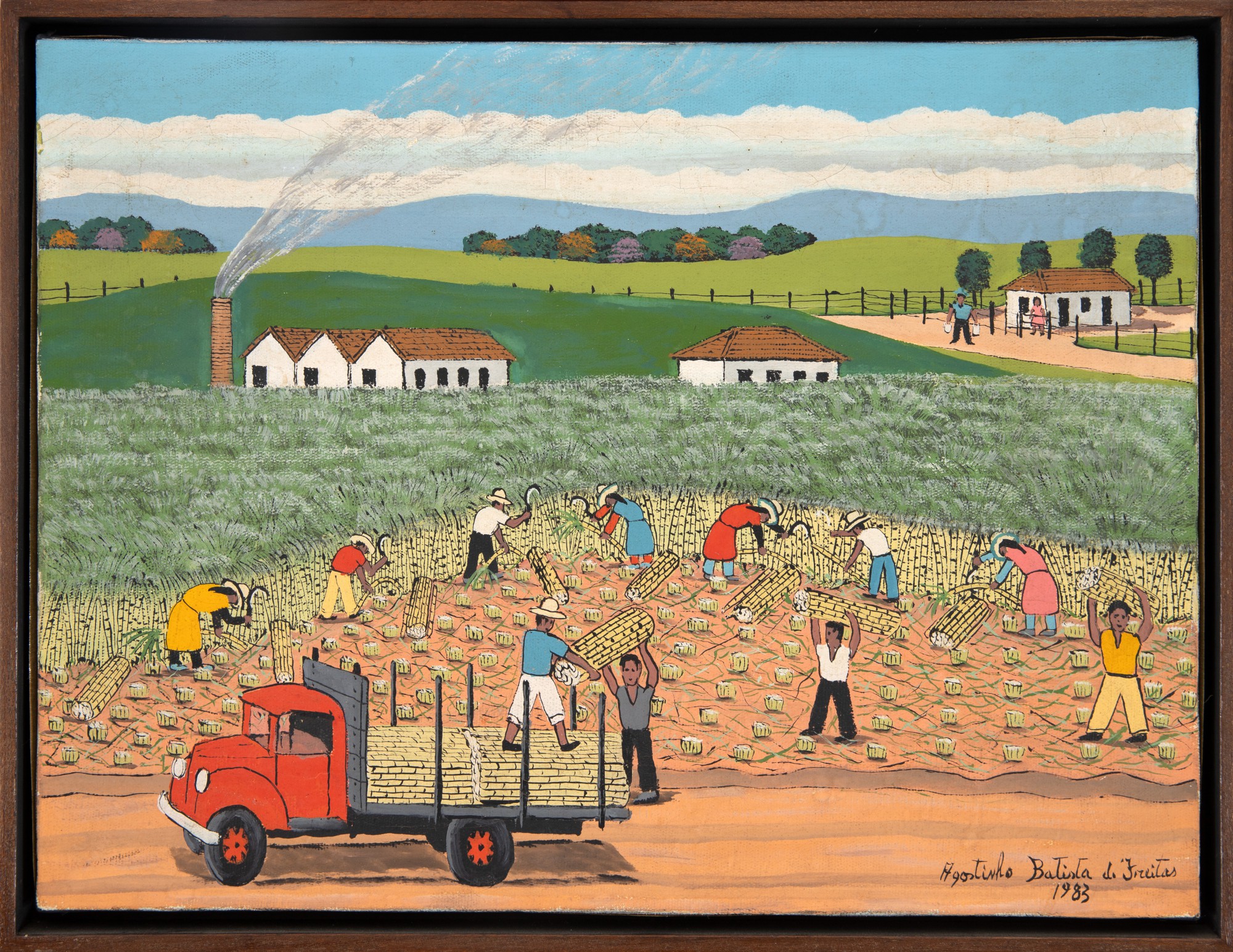 Agostinho Batista de Freitas - Colheita de Cana