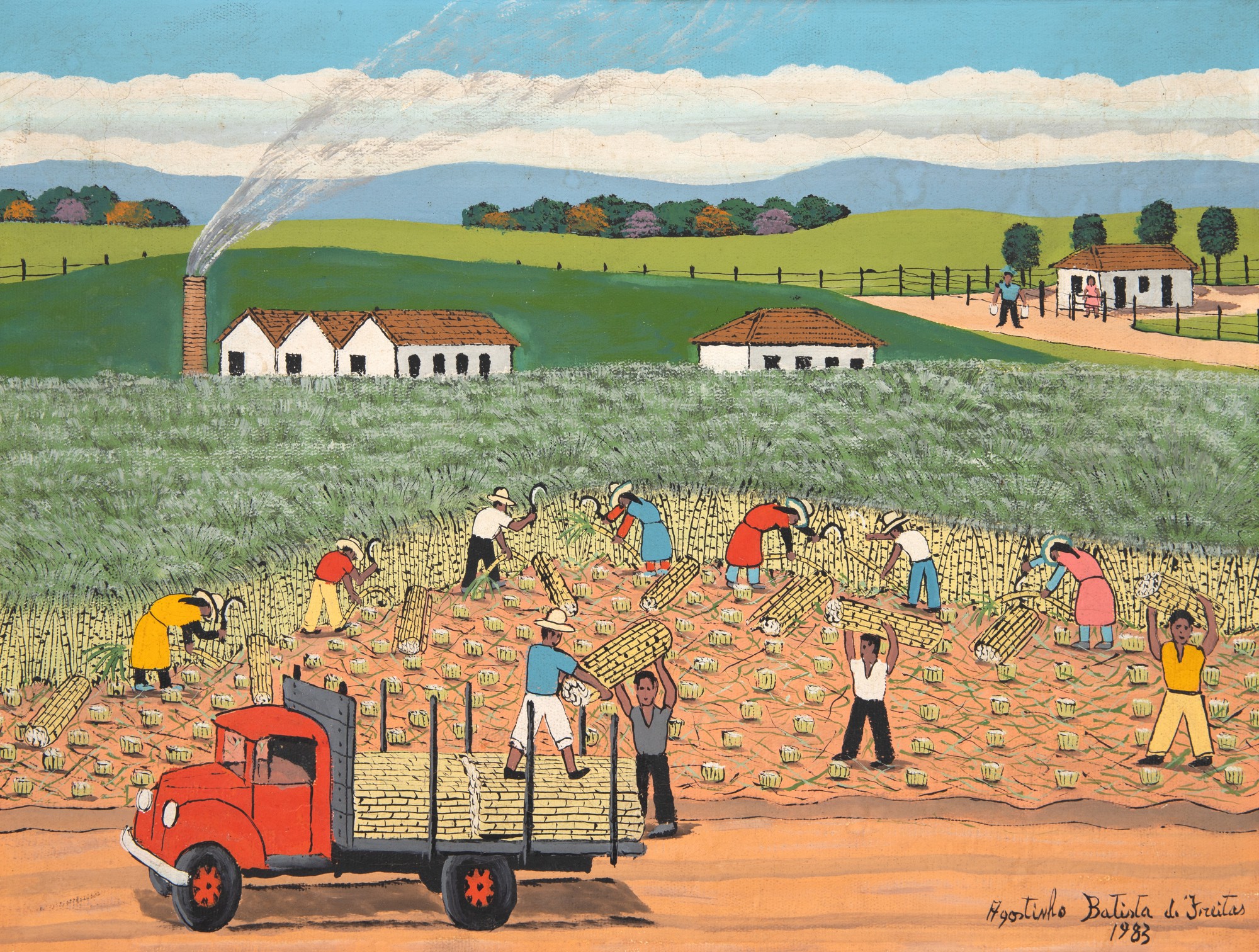 Agostinho Batista de Freitas - Colheita de Cana