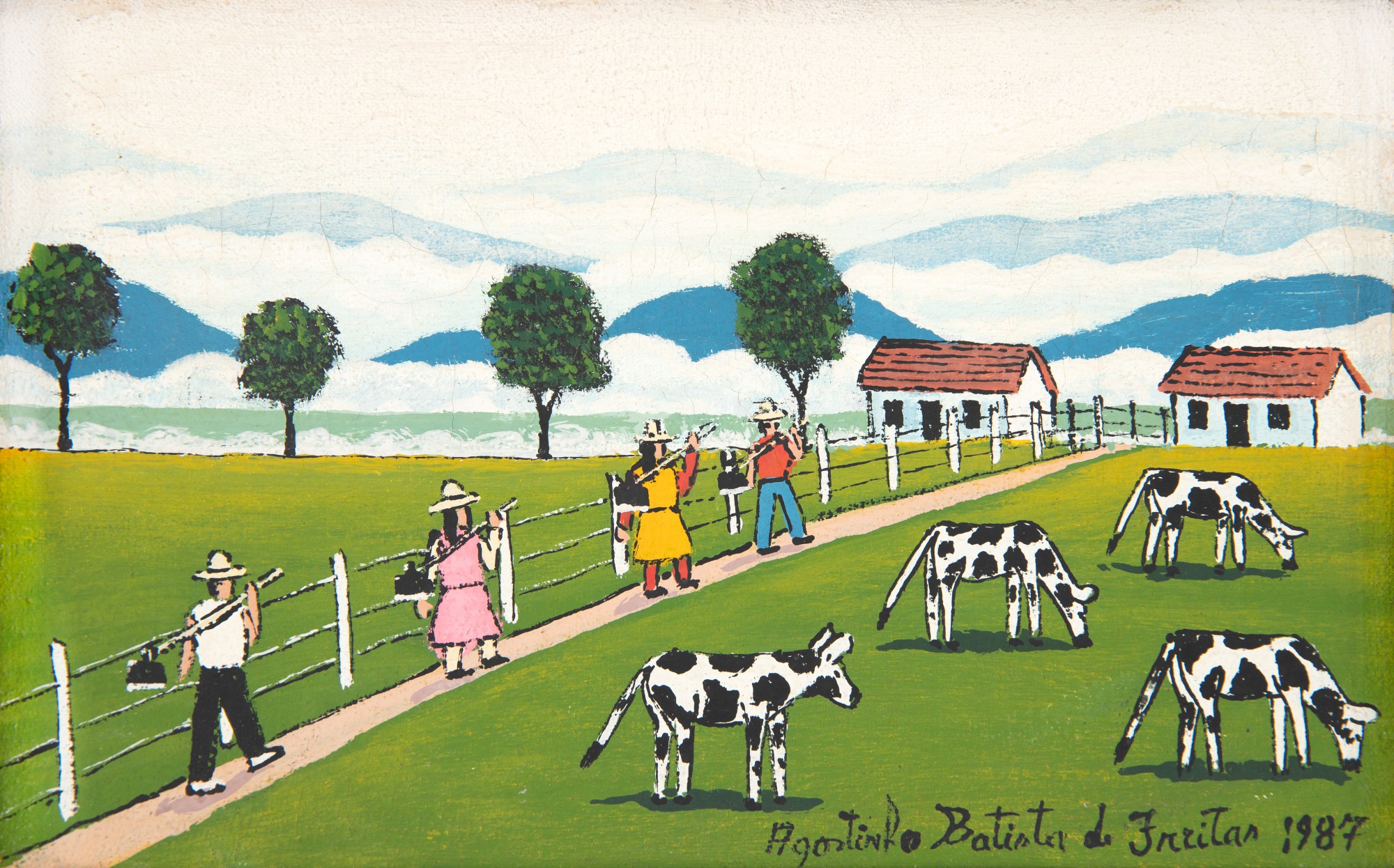 Agostinho Batista de Freitas - Estrada com Bois