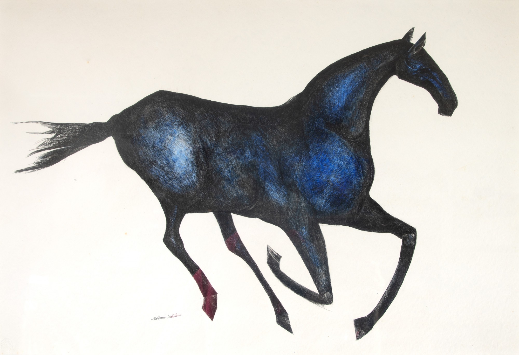 Aldemir Martins - Cavalo Azul