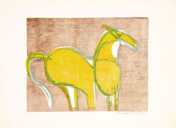 Aldemir Martins - Cavalo verde