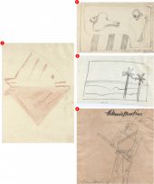 Aldemir Martins - Conjunto Com 4 Desenhos