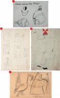 Aldemir Martins - Conjunto Com 4 Desenhos