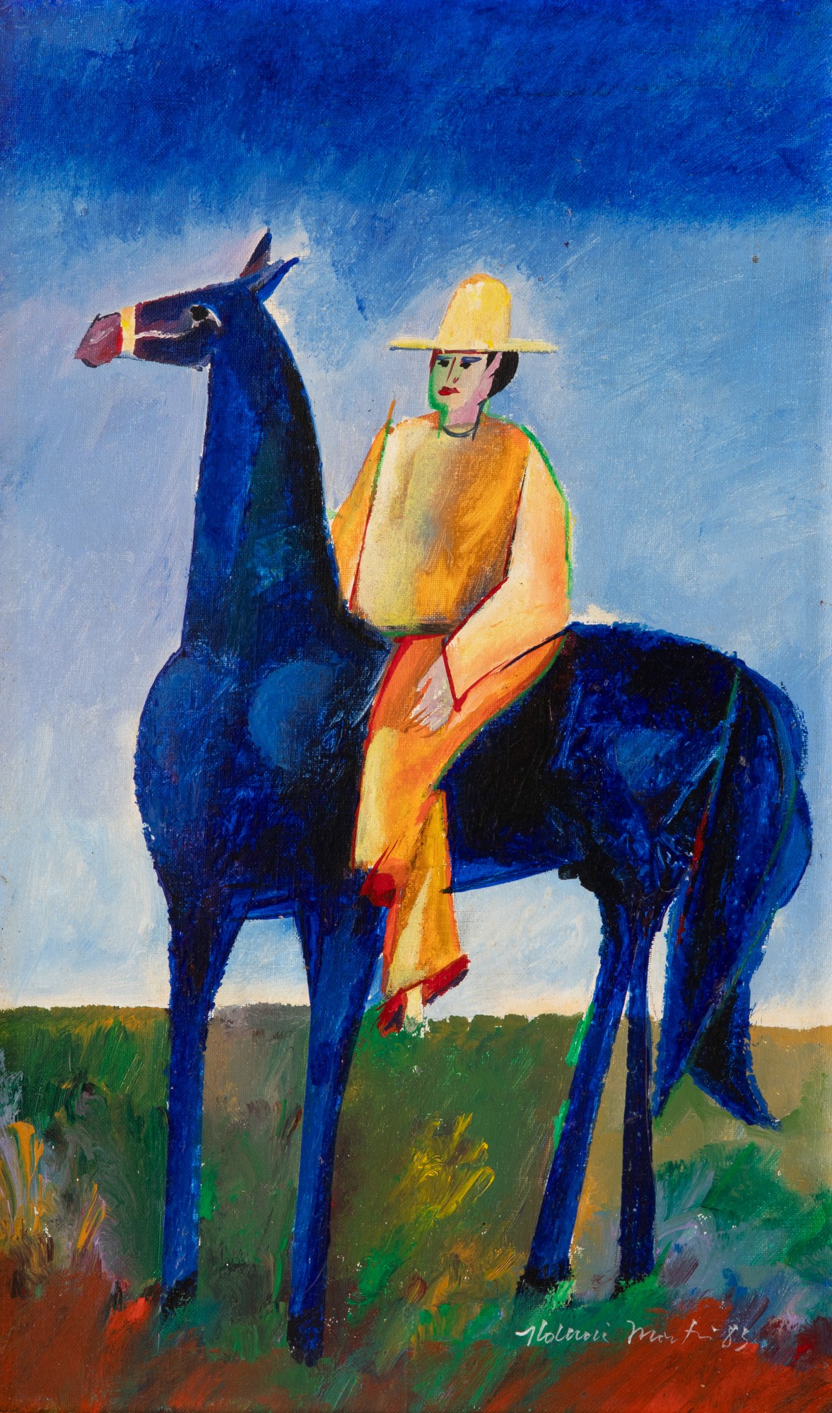 Aldemir Martins - Criança No Cavalo