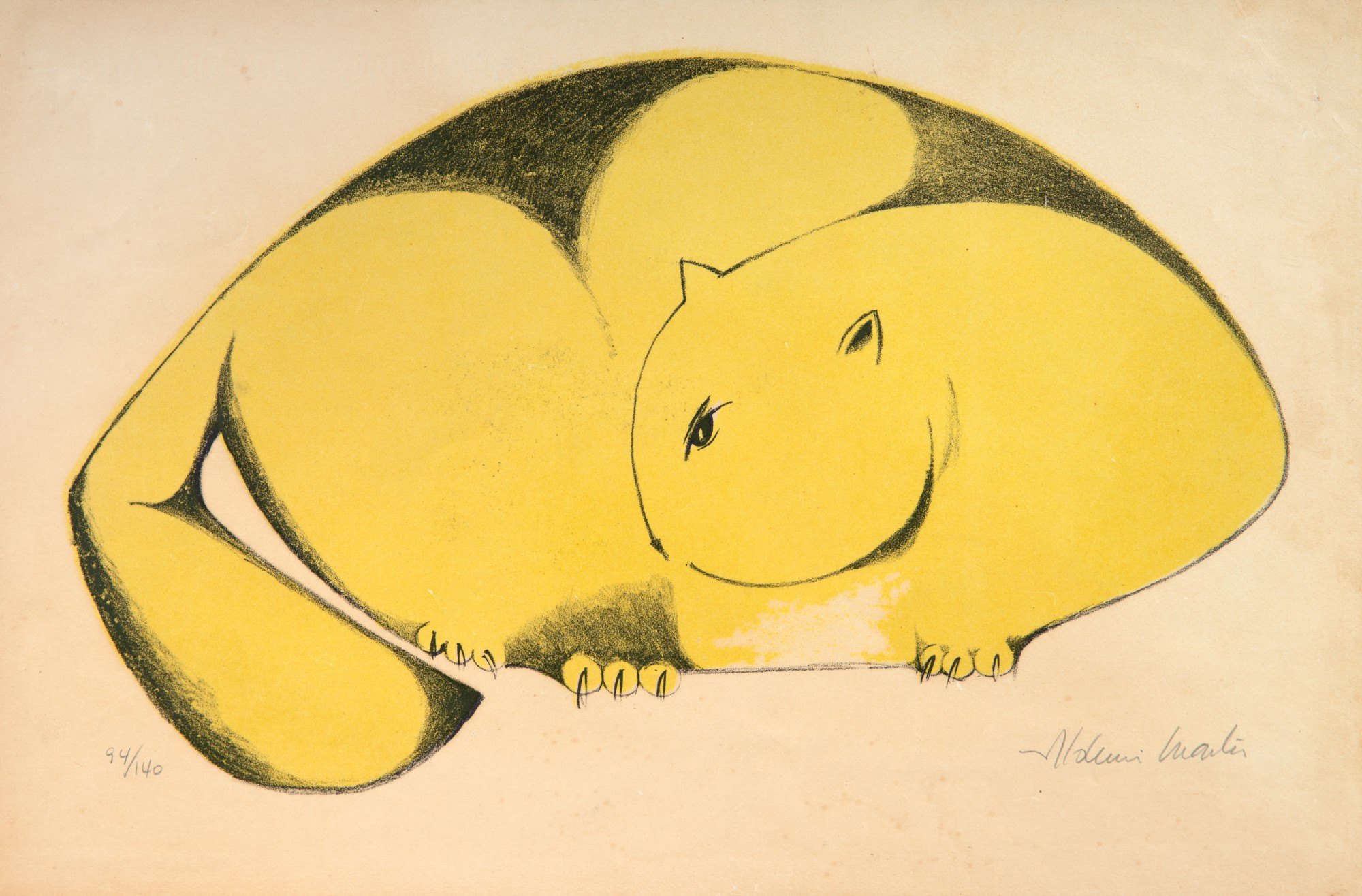 Aldemir Martins - Gato Amarelo