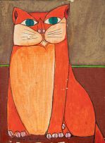 Aldemir Martins - Gato Laranja