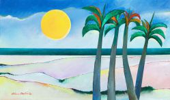 Aldemir Martins - Paisagem com Coqueiros