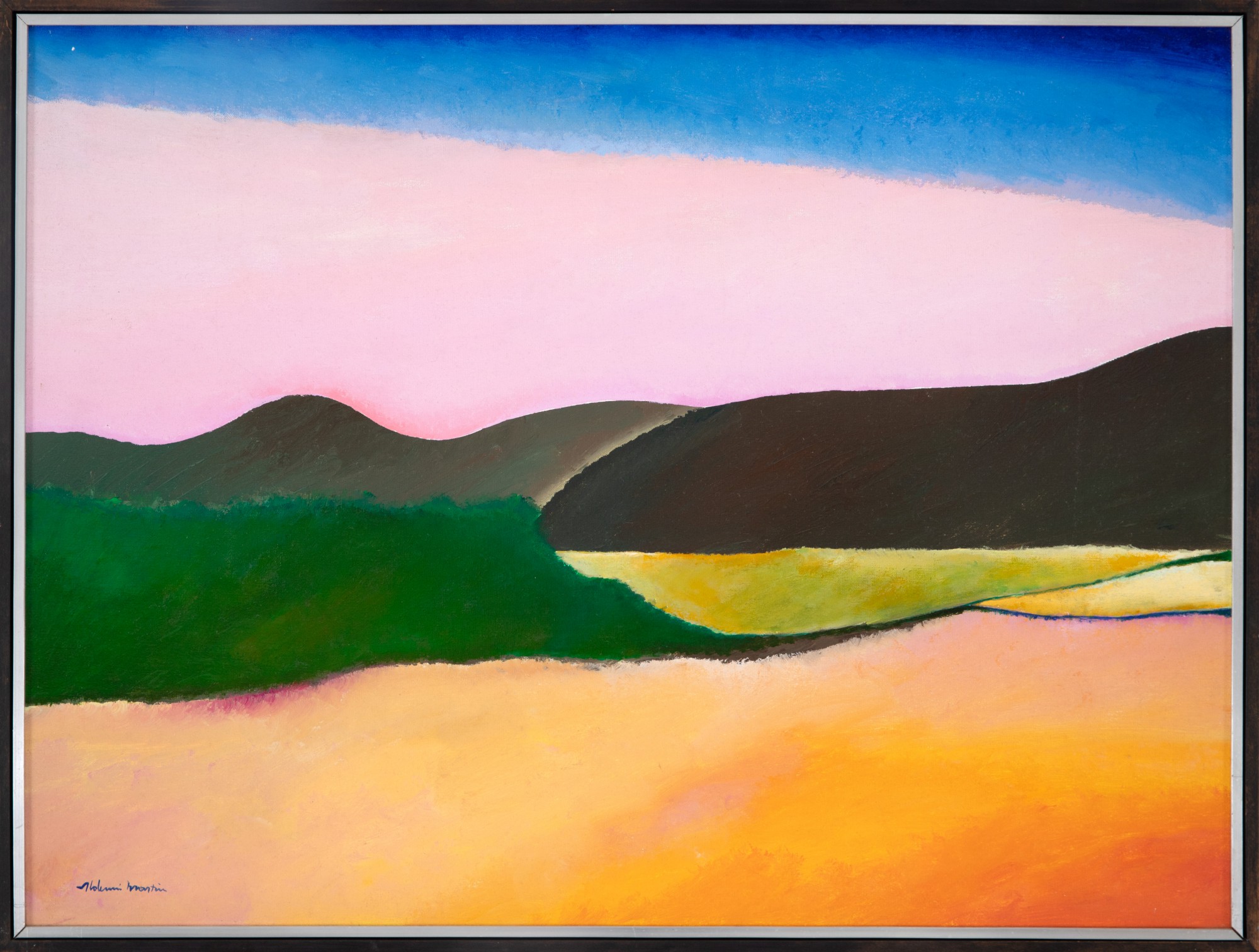 Aldemir Martins - Paisagem Cor Rosa