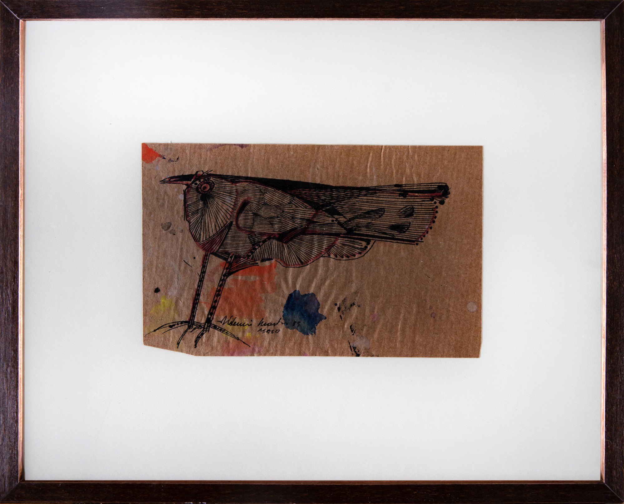 Aldemir Martins - Pássaro - Estudo