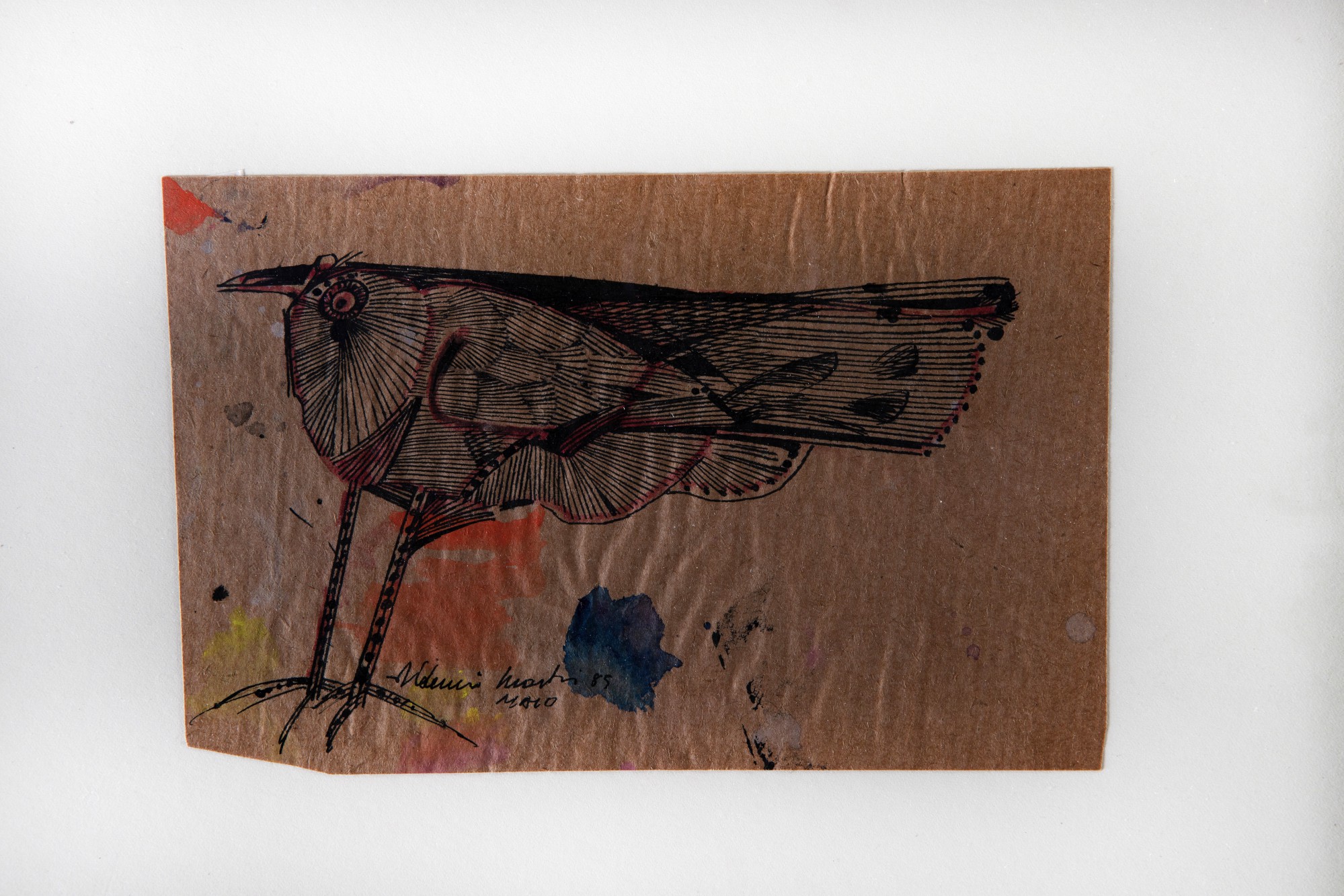 Aldemir Martins - Pássaro - Estudo