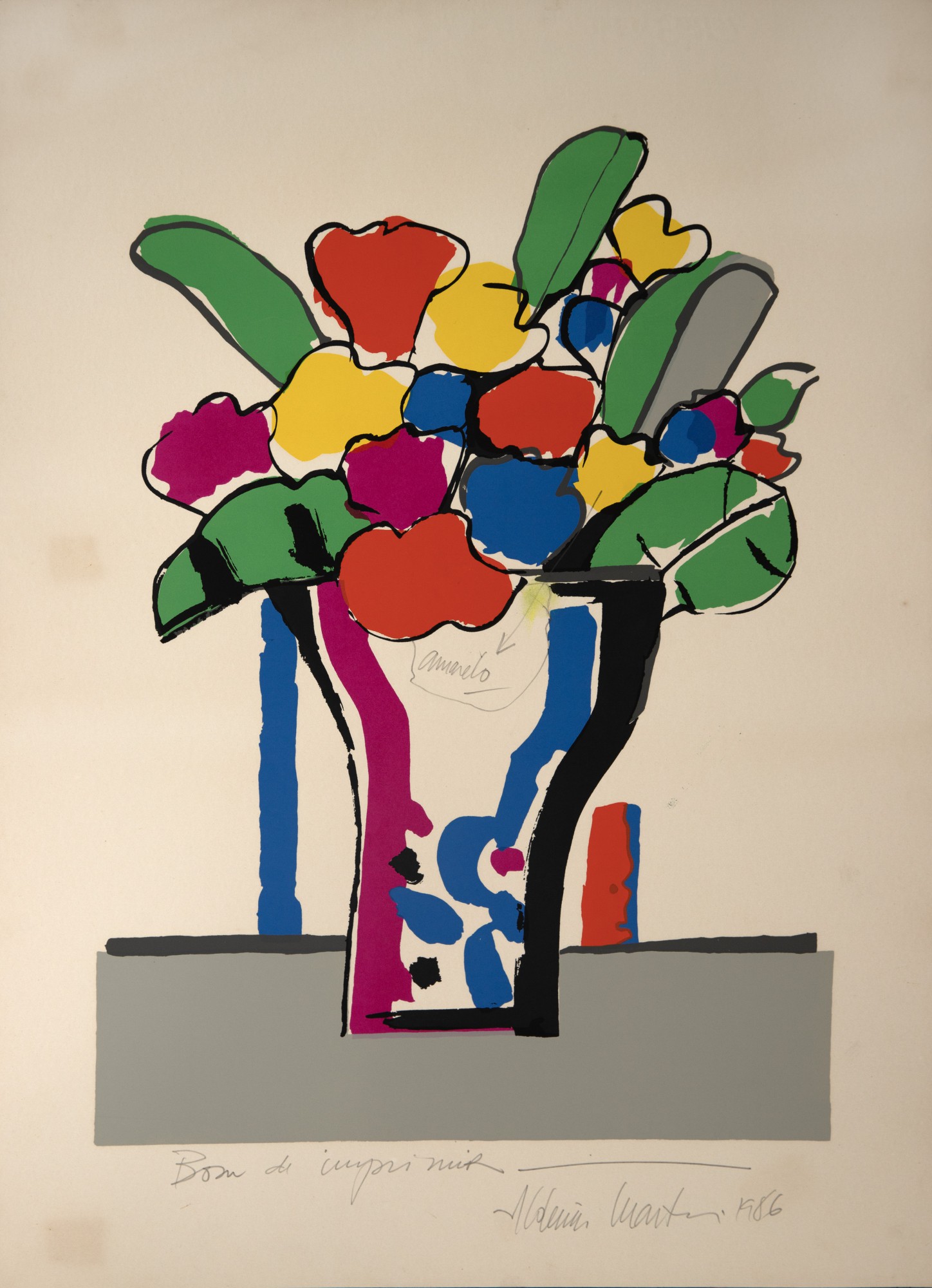 Aldemir Martins - Vaso de Flor