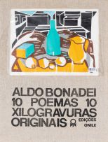 Aldo Bonadei - Álbum Poemas com 10 Xilogravuras