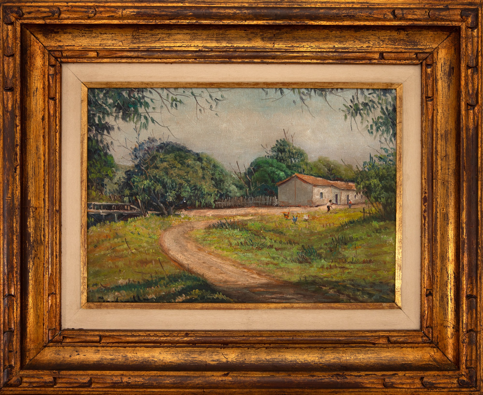 Aldo Cardarelli - Landscape With Hut And Figure