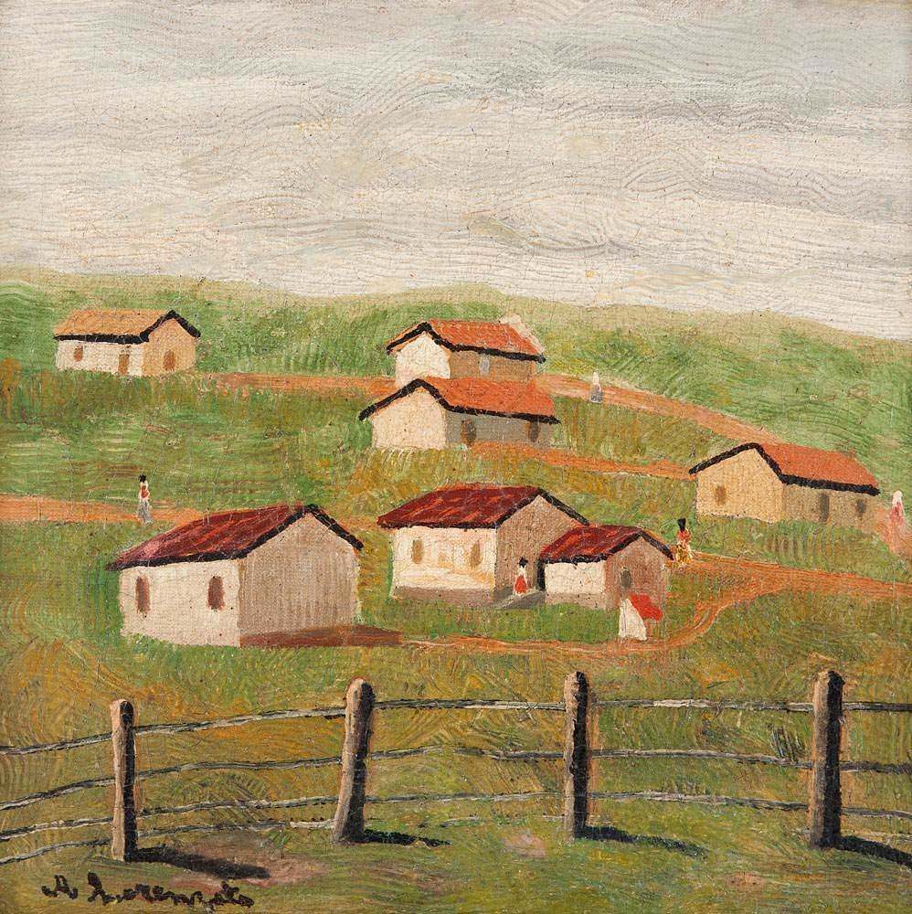 Amadeo Lorenzato - Paisagem com Casarios