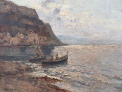 Angelo Cannone - Marinha com Barcos