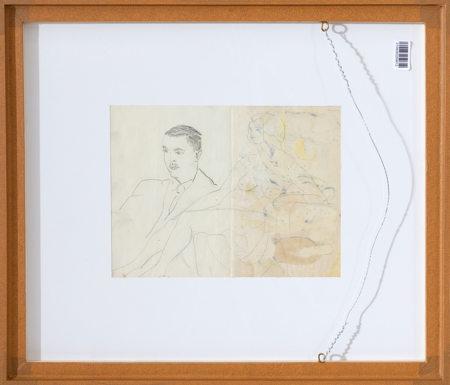 Anita Malfatti - Study: The Miracle Of Fishing / Sitting Nude And Man&lsquo;s Head