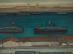 Arcangelo Ianelli - Marinha com Barcos