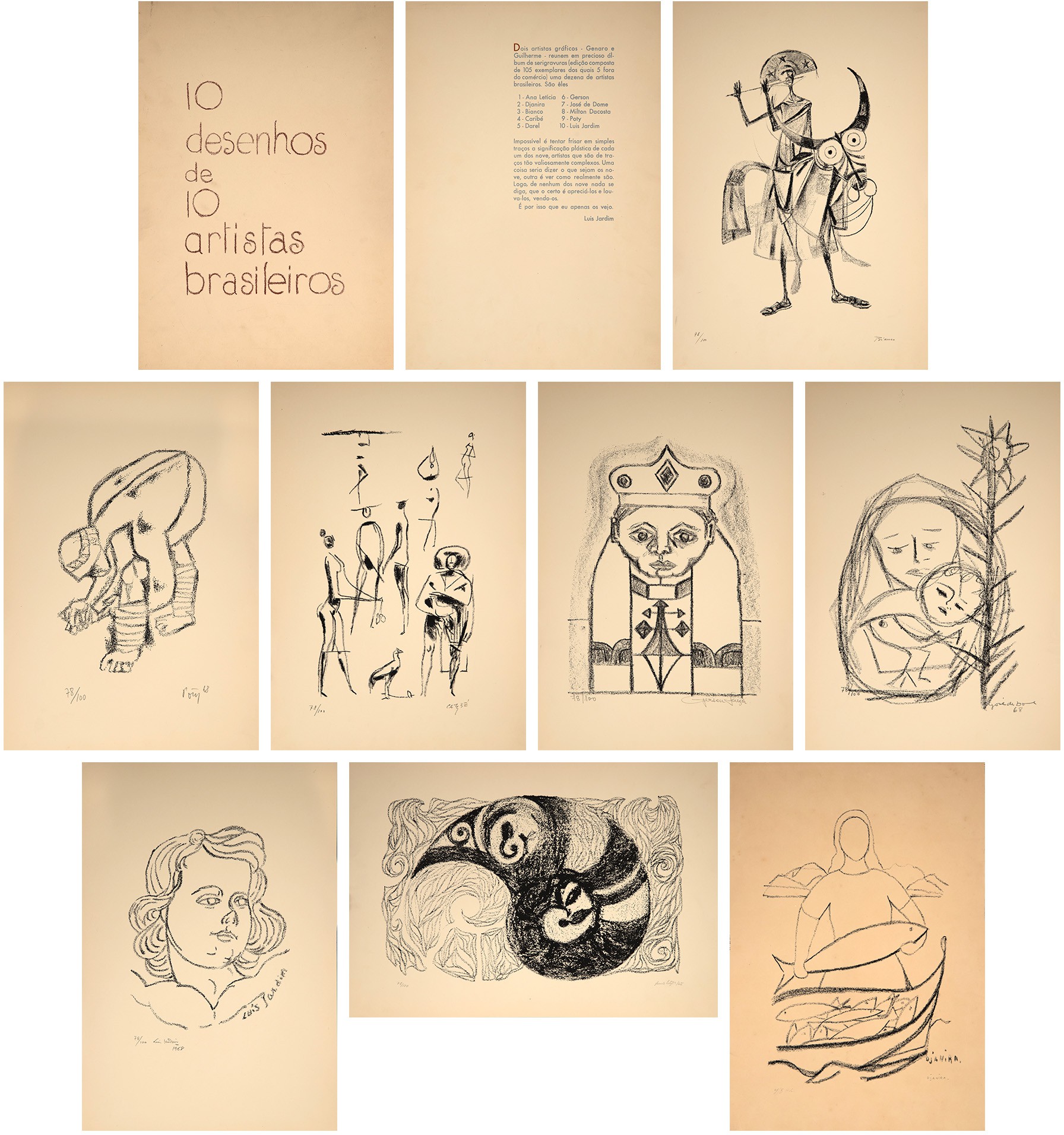 Artistas Diversos - 10 Desenhos de 10 Artistas Brasileiros