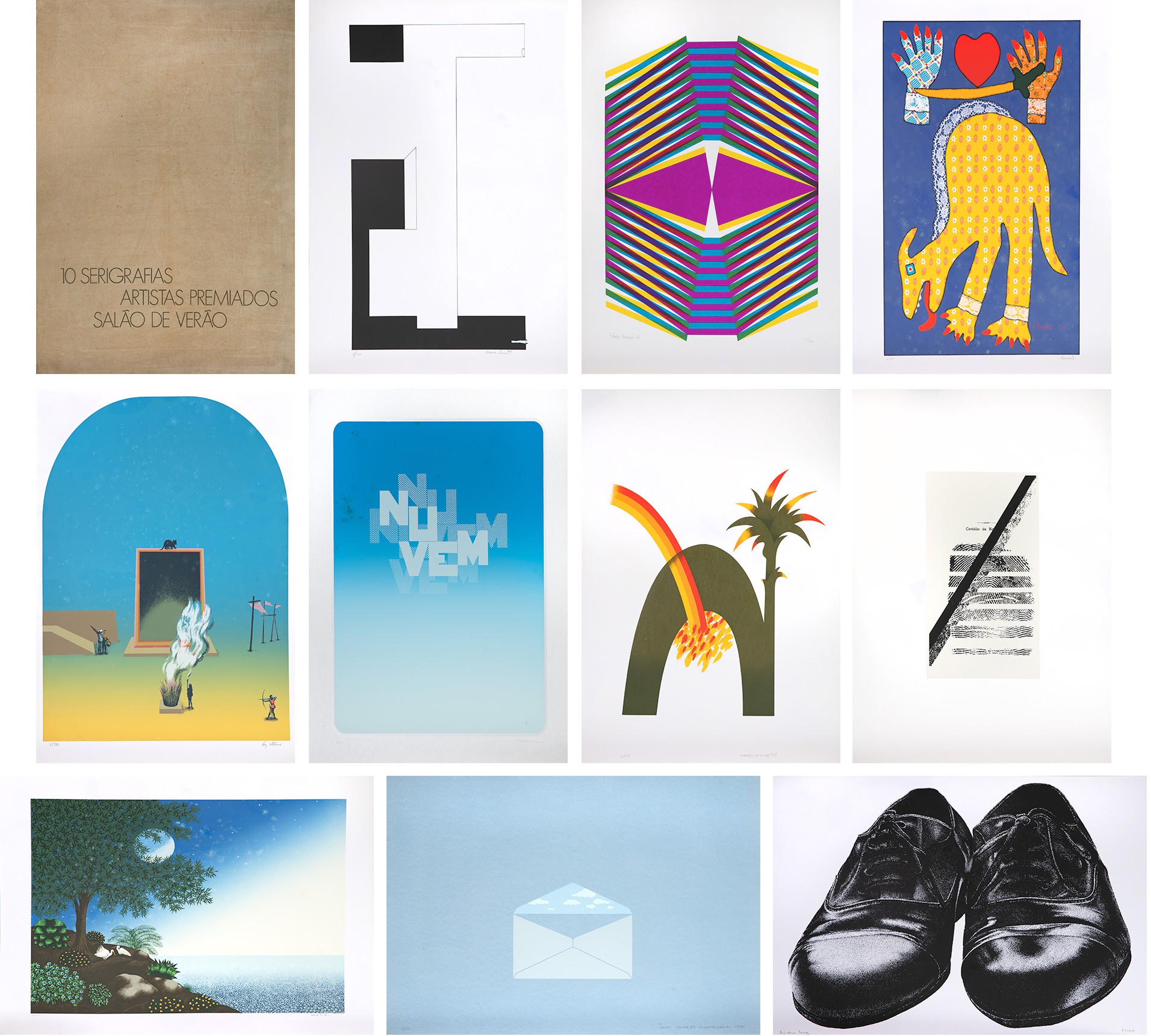 Artistas Diversos - Álbum 10 serigrafias artistas premiados salão de verão