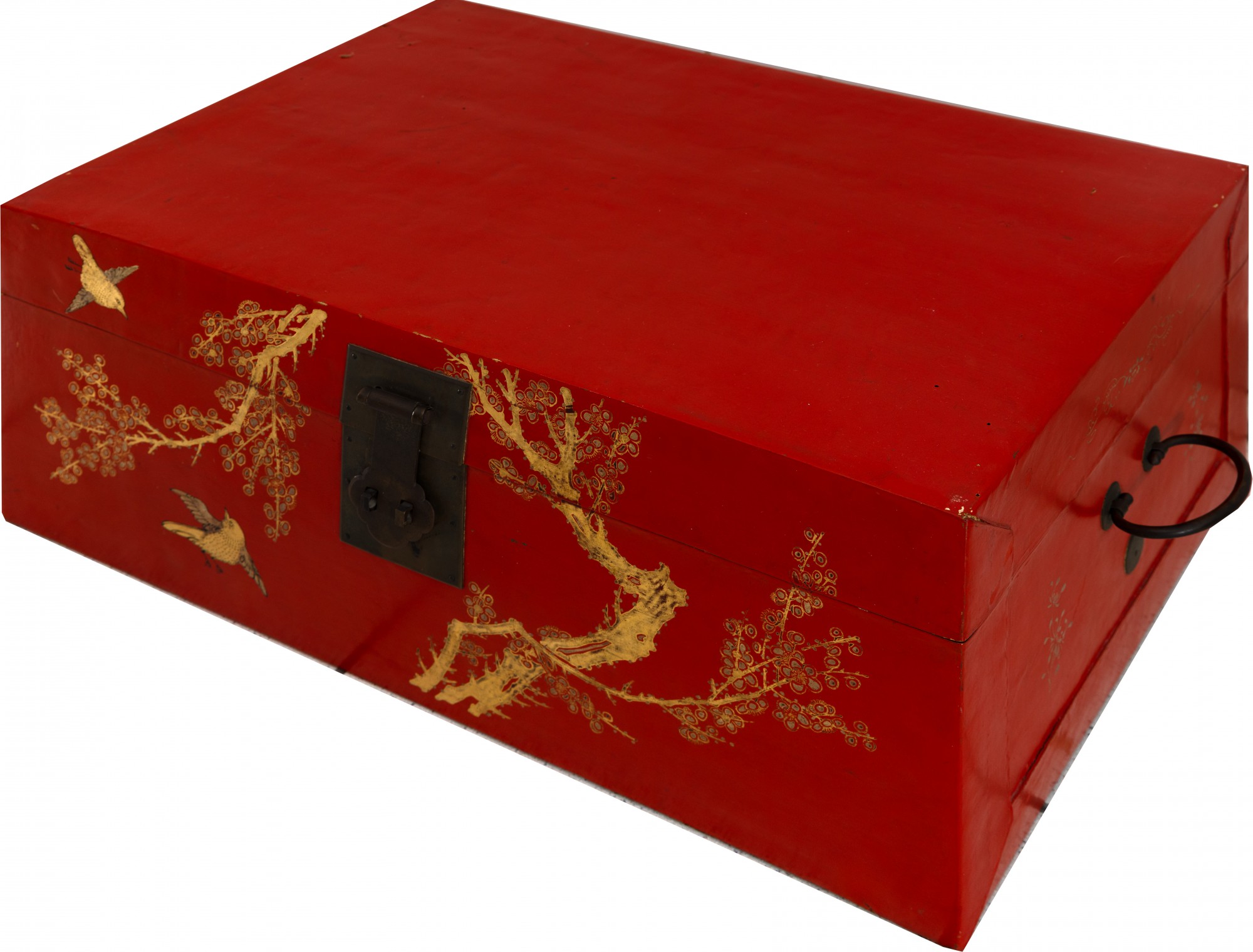 Bau Chinês Laca Vermelha - 