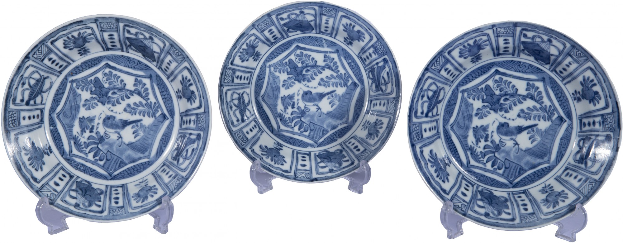 Conjunto de 3 Pratos Chinês - 