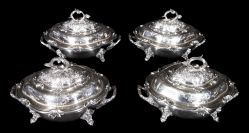Autor Não Identificado - Conjunto de 4 ‘Entre-Dishes‘
