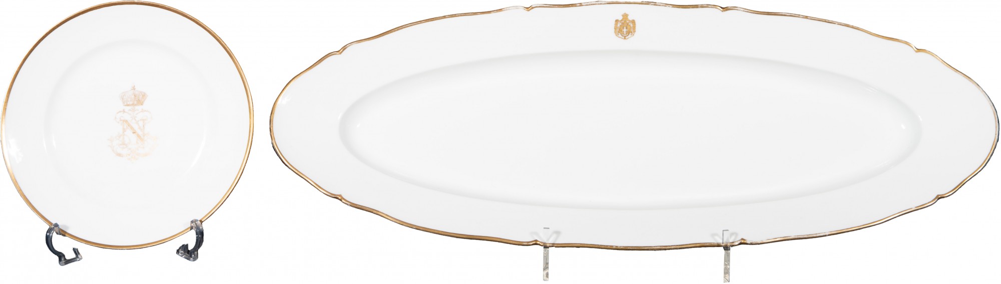 Conjunto de Grande Travessa Brasonada da Casa Real da Itália -