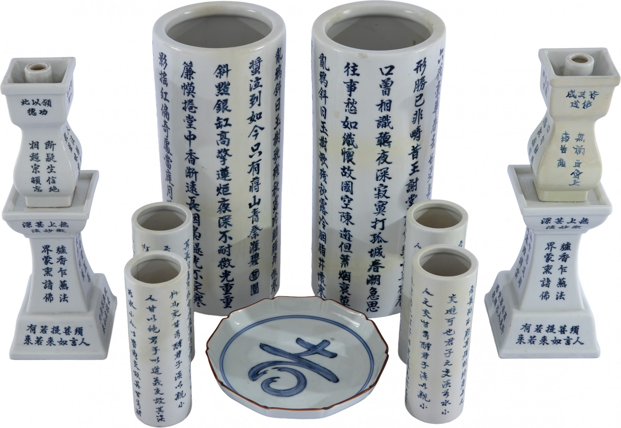 Conjunto Vasos e Castiçais - 