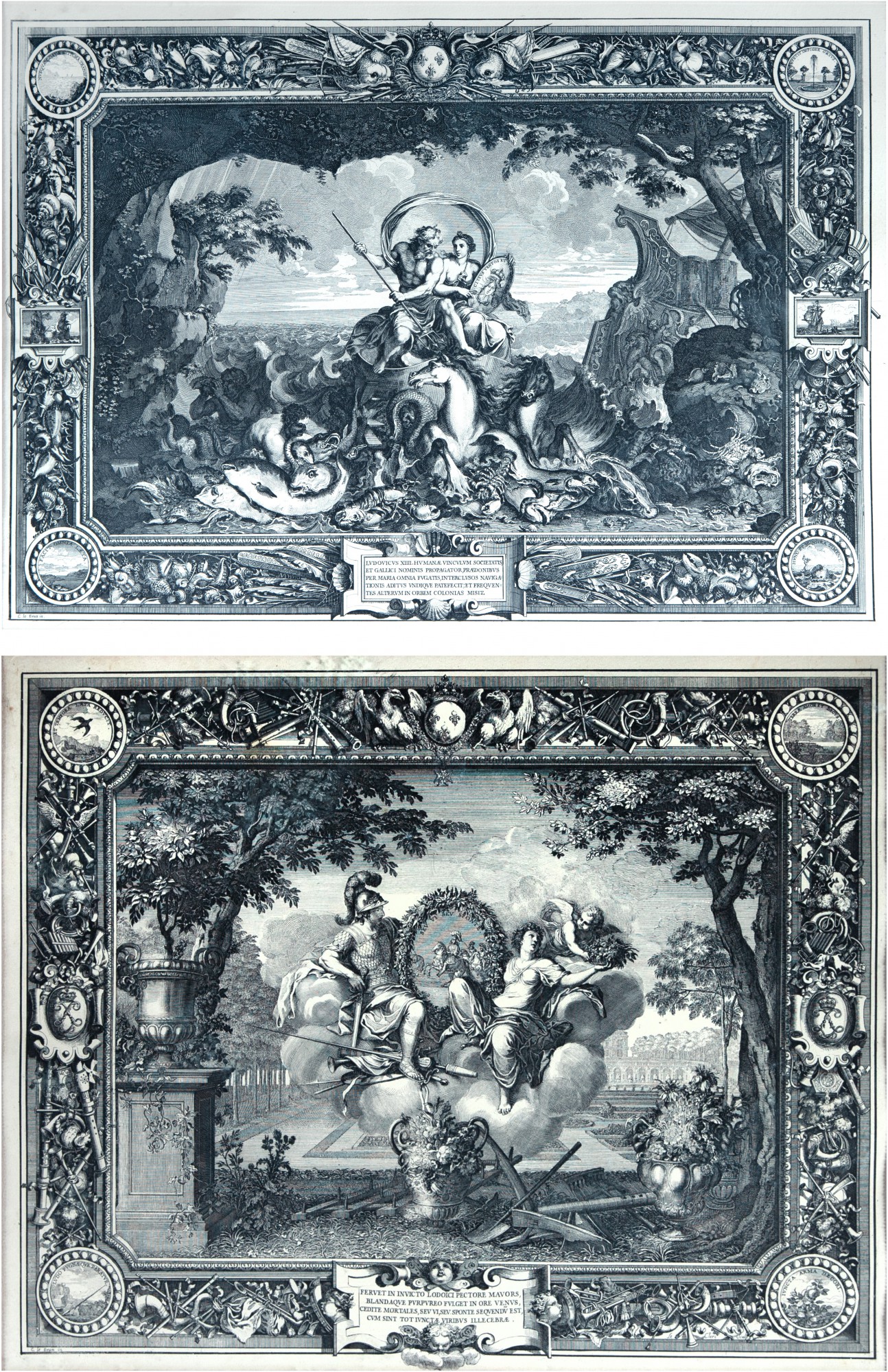 Pendant de Gravuras - Cena "Greco-Romana" -