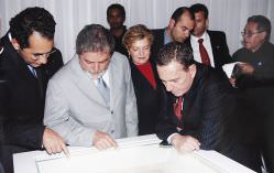 Autor Não Identificado - Presidente Luís Inácio Lula na Inauguração da Exposição Tesouros dos Mapas