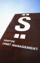 Sede Banco Santos - Logotipo e Vista Frontal - 