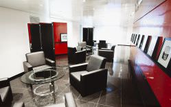 Autor Não Identificado - Sede Banco Santos - Sala de Estar Branca / Vermelha