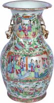 Autor Não Identificado - Vaso de porcelana chinesa no padrão "Mandarim" decorado com personagens e cenas do cotidiano