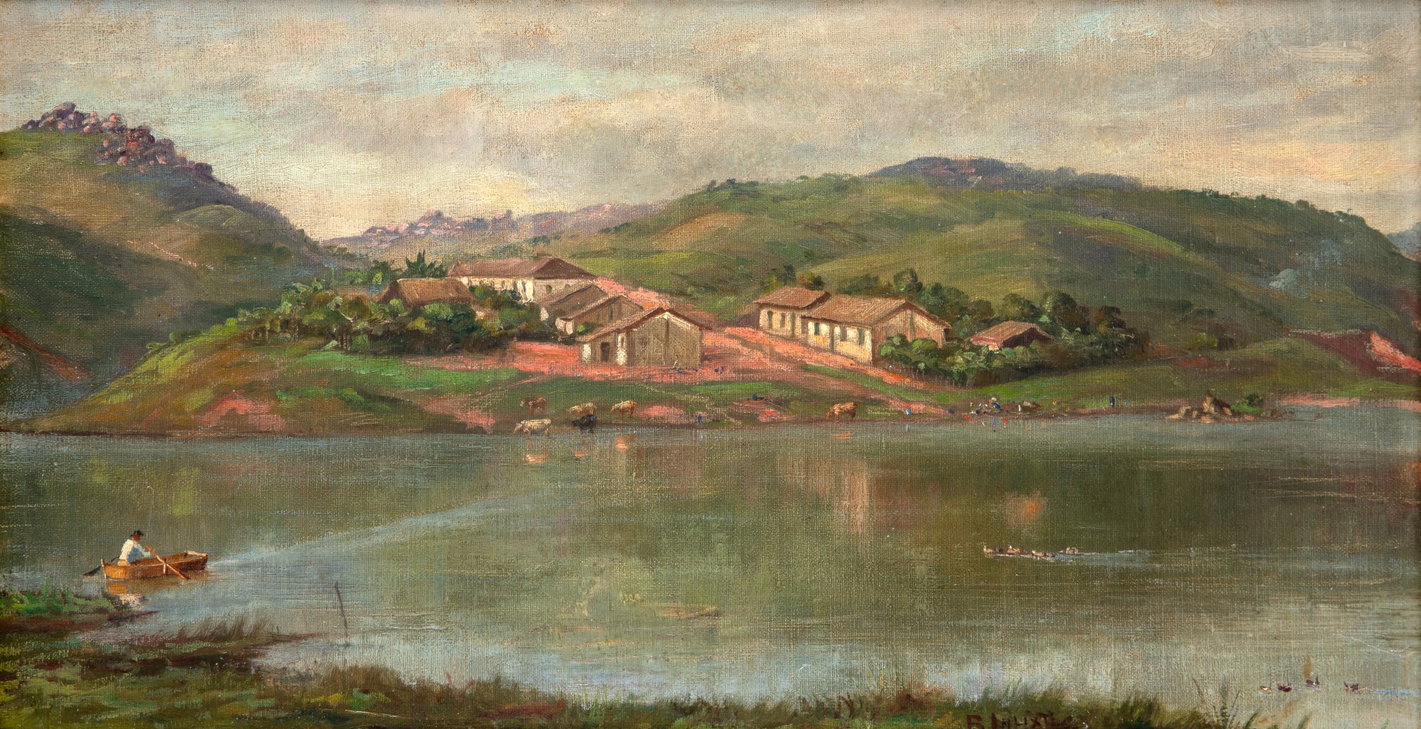 Benedito Calixto - Paisagem de Valinhos