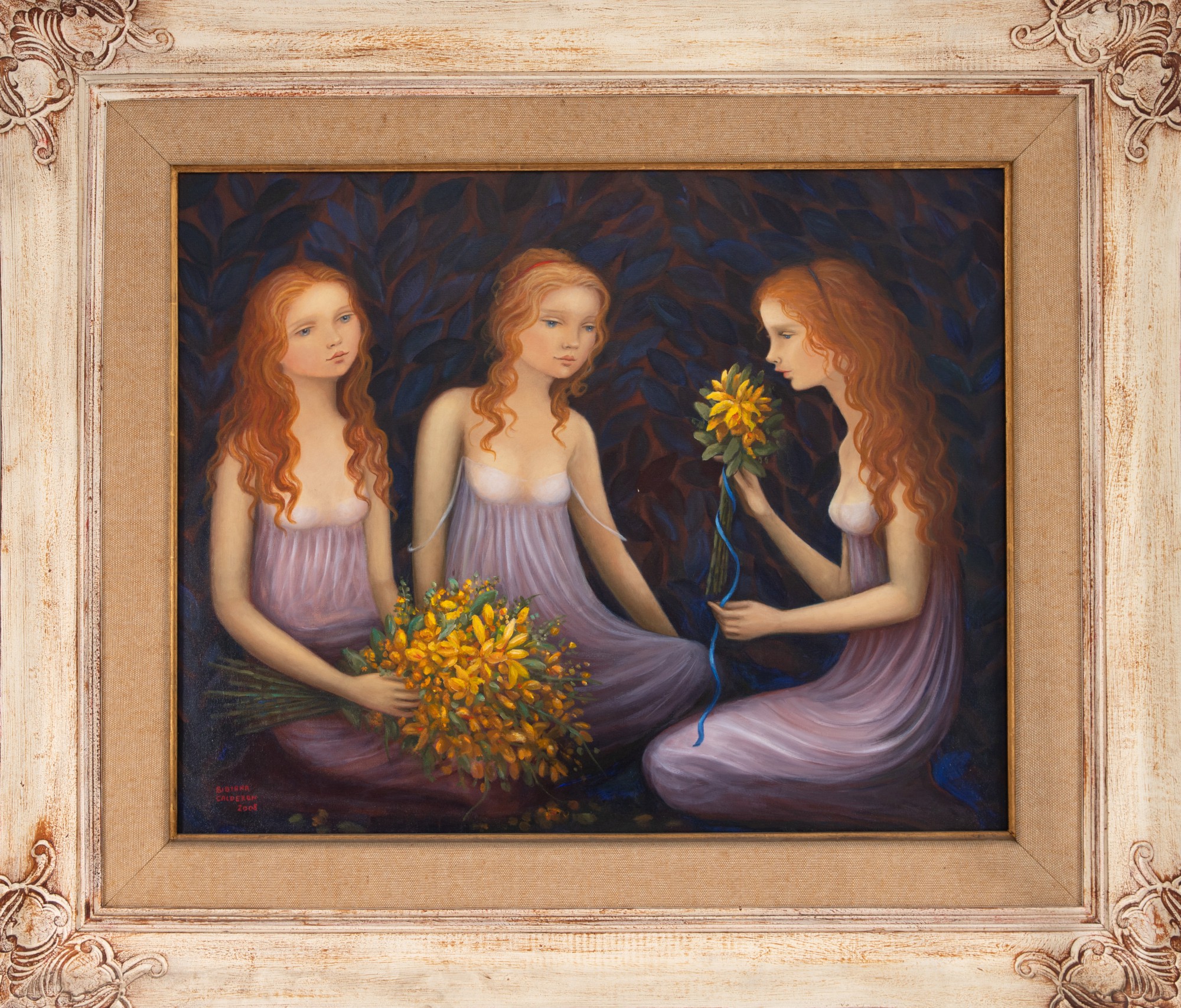Bibiana Calderon - Três Meninas com Flores