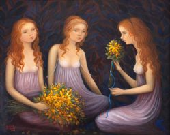 Bibiana Calderon - Três Meninas com Flores