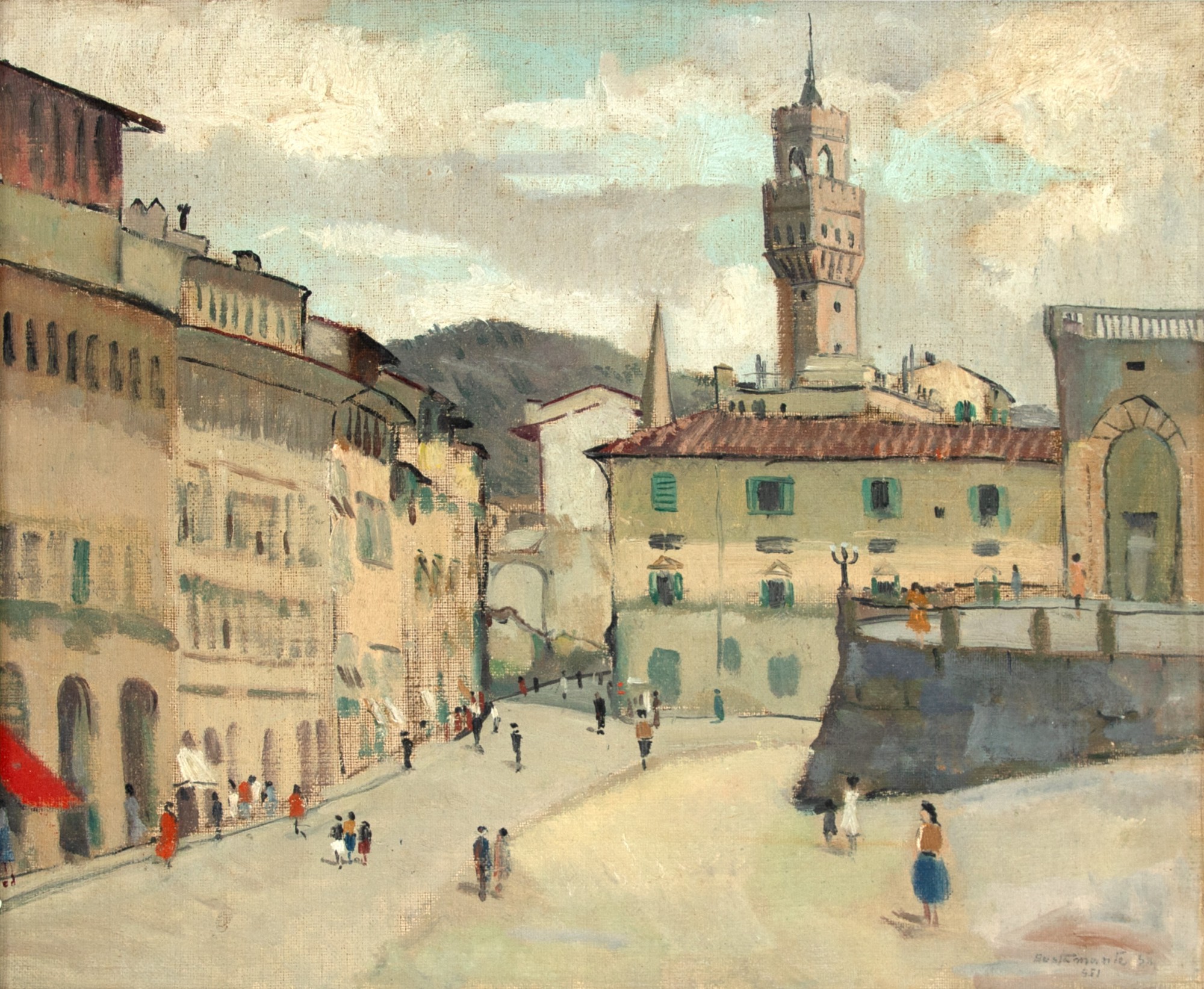 Bustamante Sá - Paisagem de Firenze