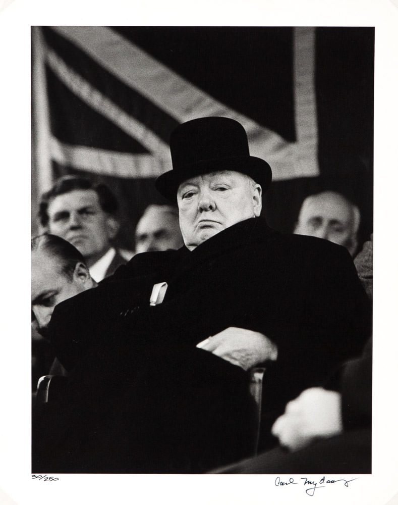 Carl Mydans - Prime Minister Winston Churchill at Biggles Wade England, 1955