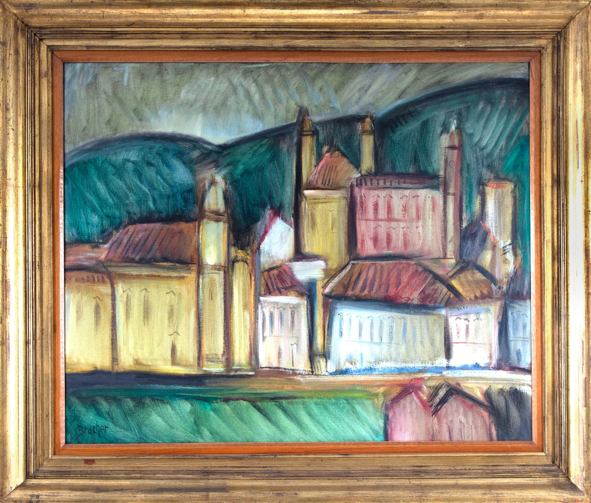 Carlos Bracher - Paisagem de Ouro Preto