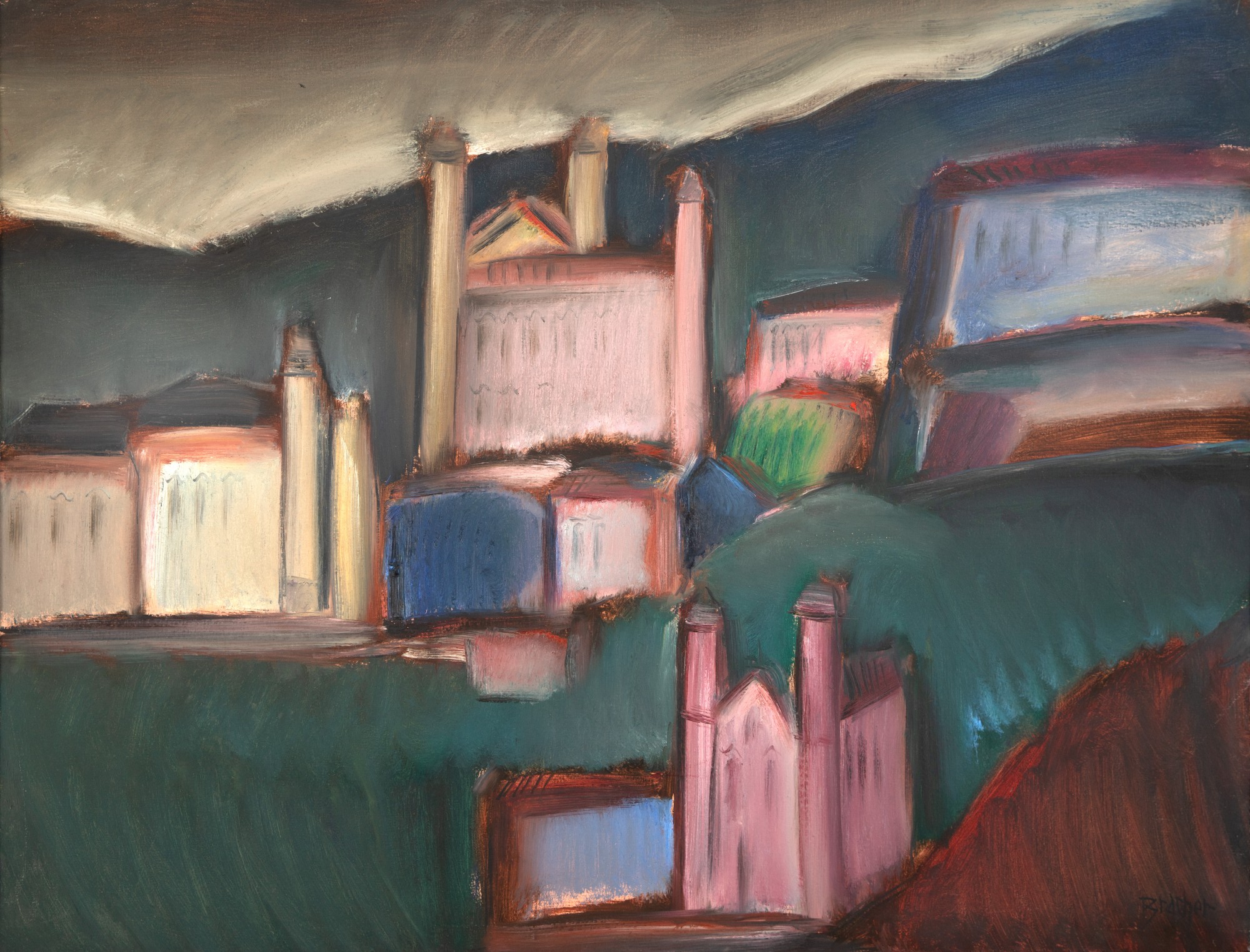 Carlos Bracher - Paisagem de Ouro Preto