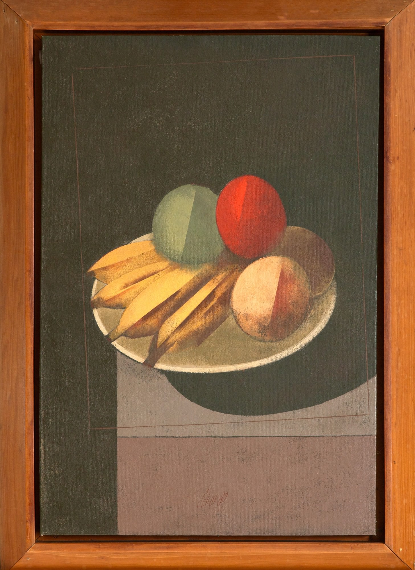 Carlos Scliar - Bananas, Laranjas e Tomates No Prato