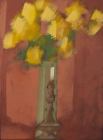 Carlos Scliar - Flores Amarelas e Castiçal
