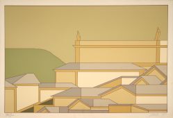 Carlos Scliar - Os Telhados de Ouro Preto