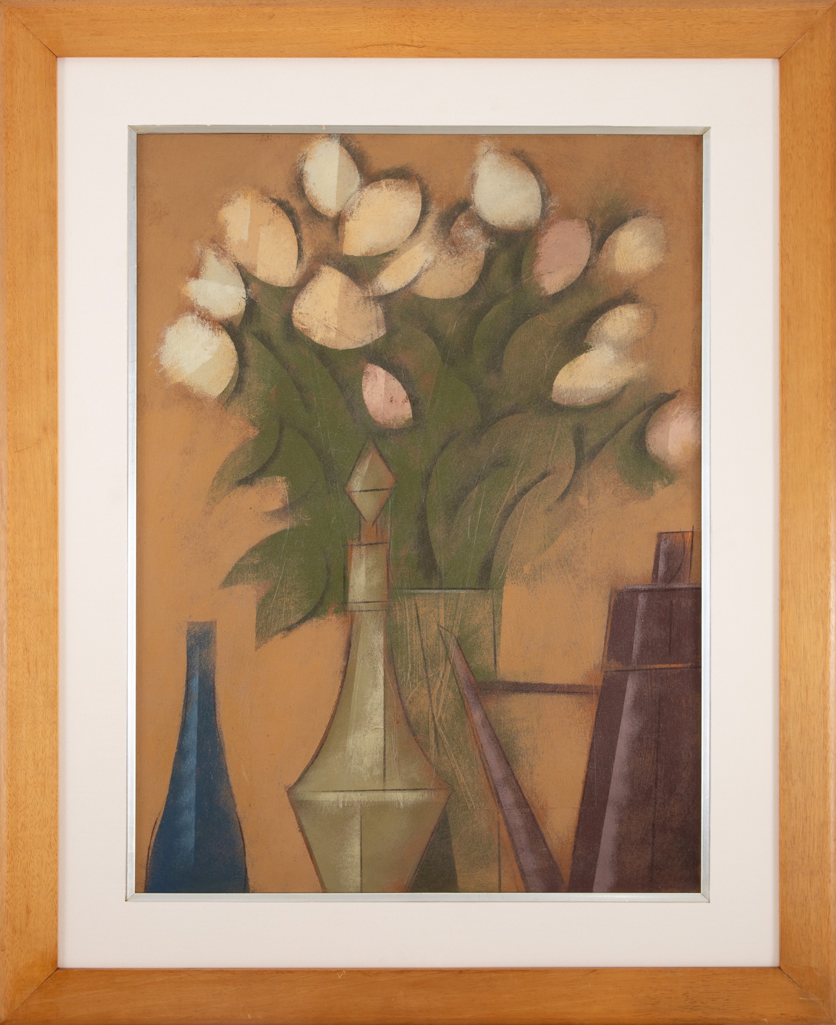 Carlos Scliar - Rosas no Vaso e Objetos