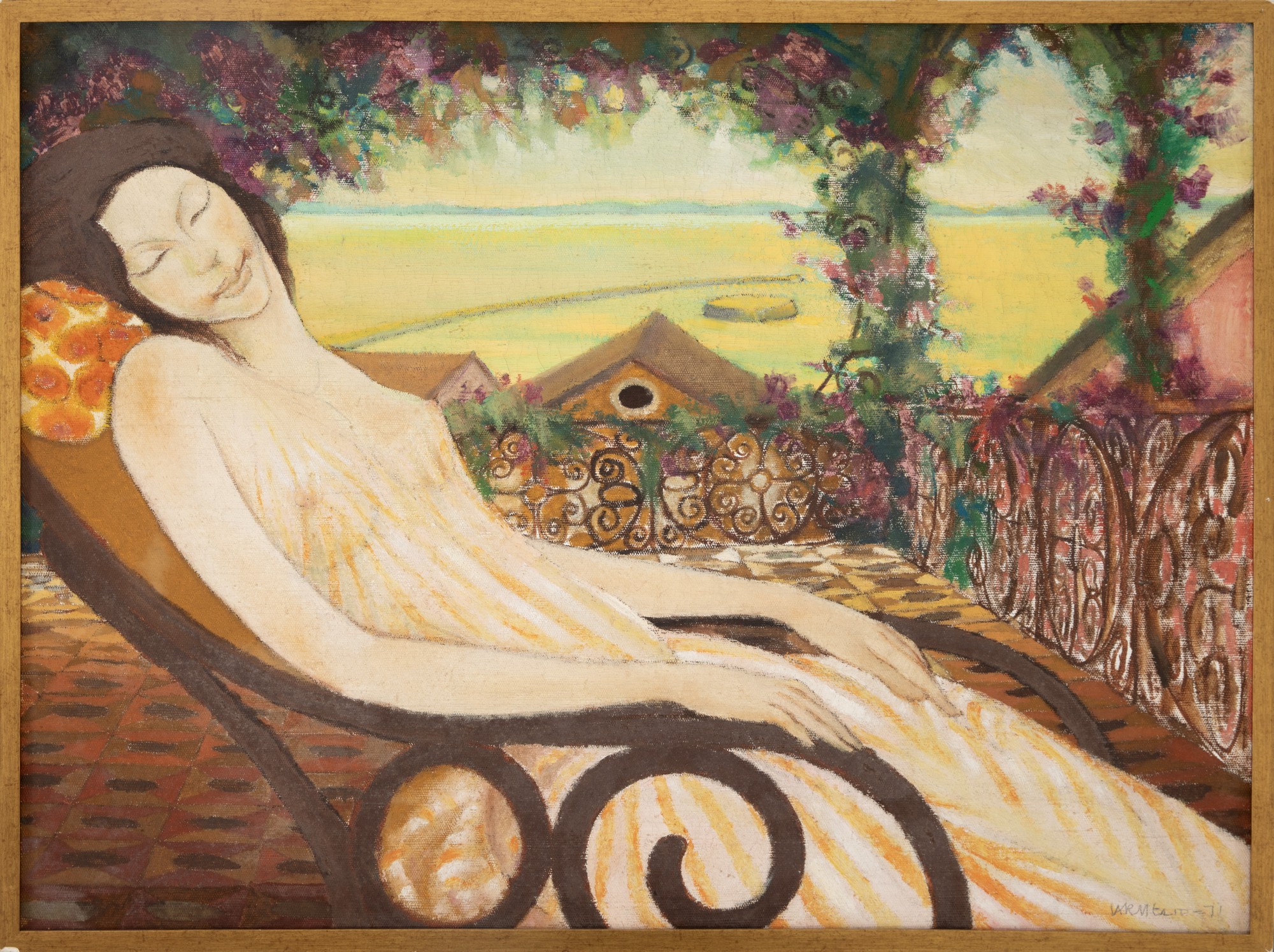 Carmelio Cruz - Moça na Cadeira de Balanço