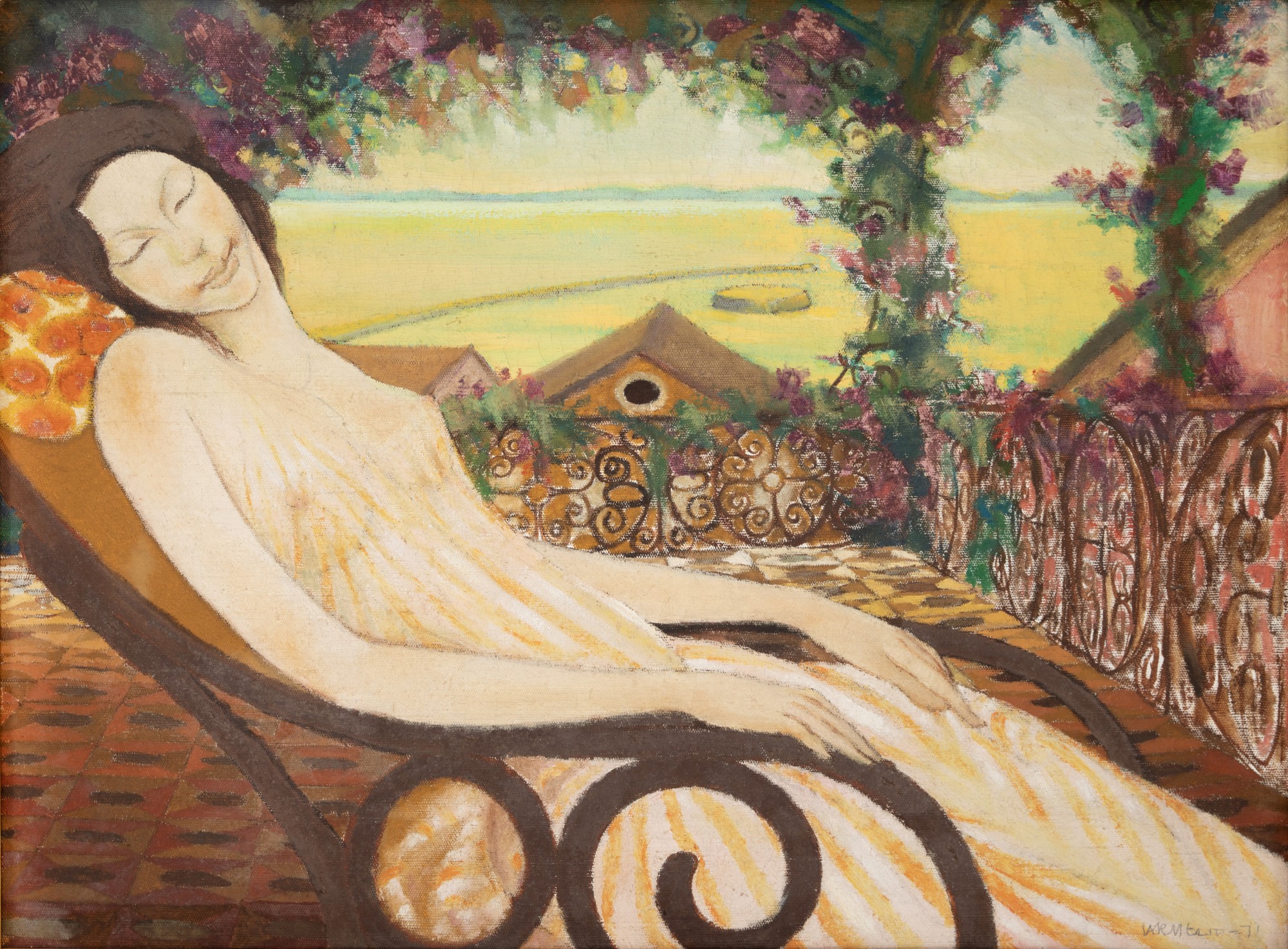 Carmelio Cruz - Moça na Cadeira de Balanço