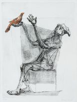 Clóvis Graciano - Homem com Pássaro