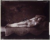 E. J. Bellocq - Nude On a Wicker, N.Y.