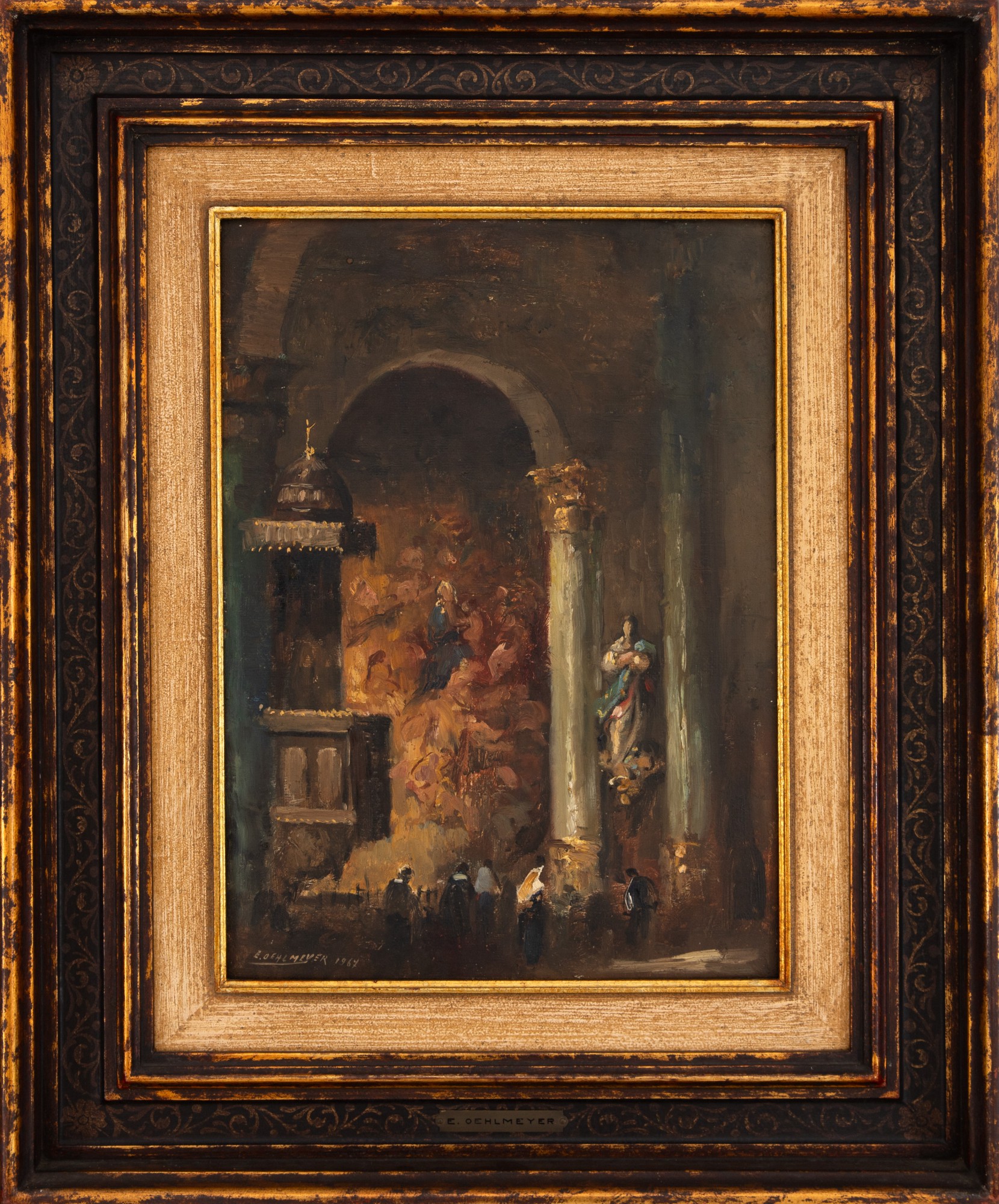 Edgard Oehlmeyer - Interior da Igreja